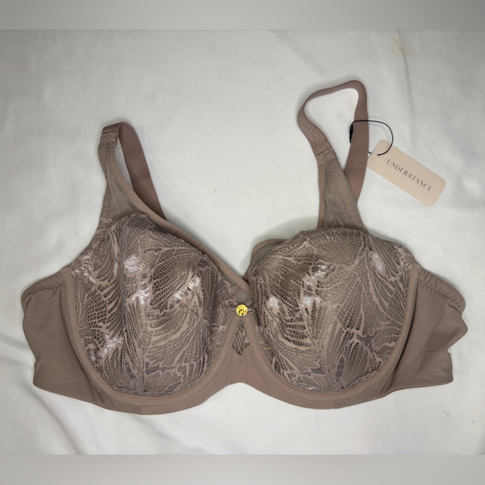 Lace Underwire Understand Bra - Taupe Elegance Feminine Sexy Pretty Size 40C NWT